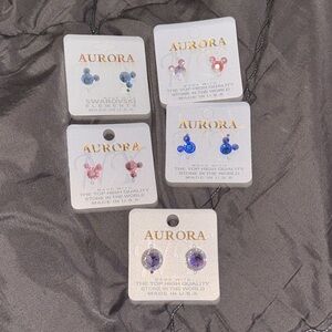 Aurora Swarovski Crystal Earrings Set (5 pieces)